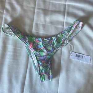 NWT Frankies Bikinis Katarina Satin Bottom